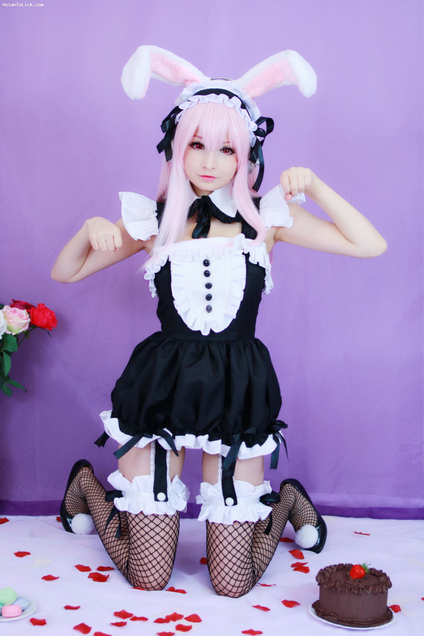 图库-Hidori Rose - Sonico Bunny Maid cosplay